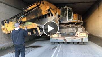 Amazing Transporting By Side The Liebherr 964 Excavator - Fasoulas Heavy Transports