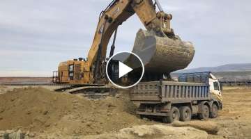 Caterpillar 6015B Excavator Loading Trucks - Sotiriadis Ate