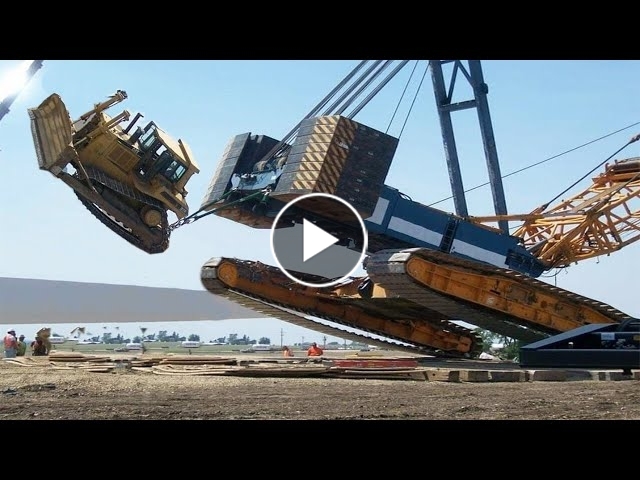 10 Dangerous Idiots Heavy Bulldozer, Crane, Excavator Skills - Heavy E ...