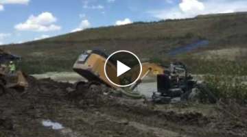 How to recover a stuck 349 excavator