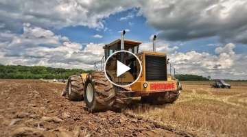 EARTHQUAKE and BIG BUD Tractors Plowing - 2023 Alvordton Plow Day
