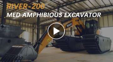 Medium RIVER-200 amphibious excavator