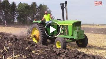 Big Tractors Plowing