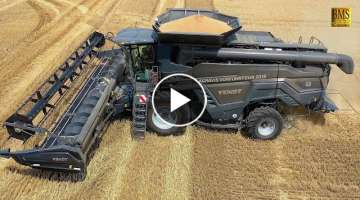 Fendt IDEAL 8 - 10,7 m on Tour in Germany - new big combine harvester wheat harvest