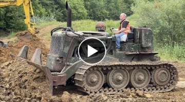 Dozer with Tank Tracks and Rolls Royce Engine