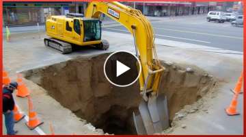 Excavator Operator With Extreme Skills Doing a Perfect Job 