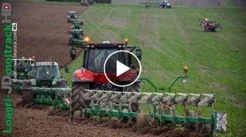 BIG PLOUGHING with 100 bottom Charlier plows in France !