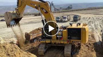 Caterpillar 6015B Excavator Lading Mercedes & MAN Trucks - Sotiriadis/Labrianidis Mining Works