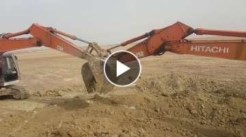 Hitachi Excavtor Rescue Work!!